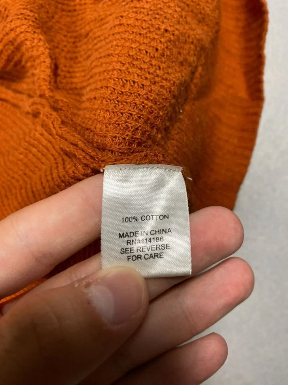 Peyton Primrose Womens Hooded Open-Front Rust Orange Cardigan L 100% Cotton